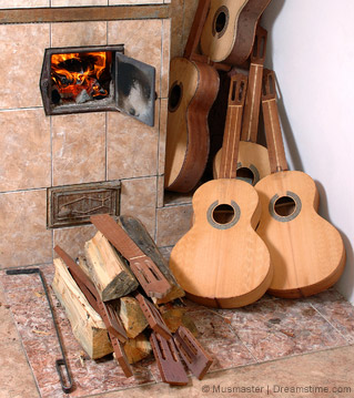 gitara na opał